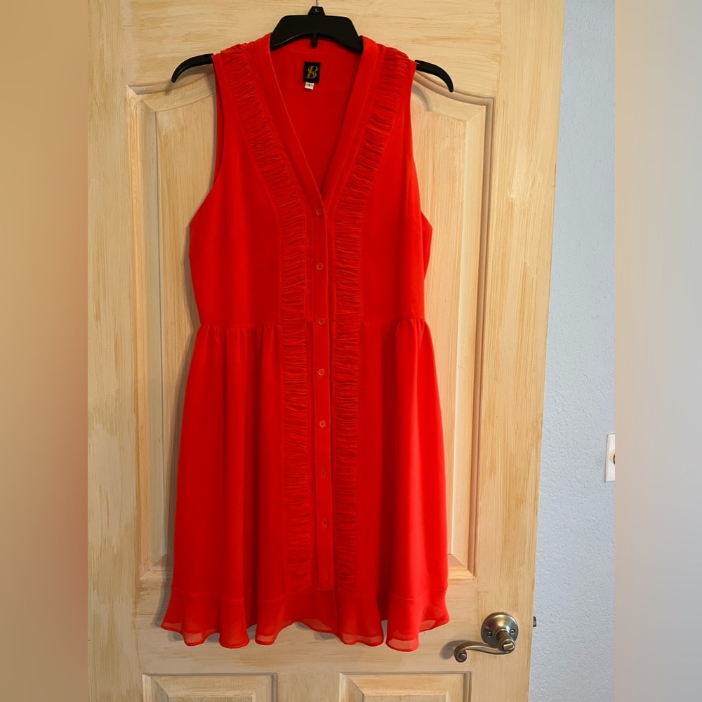 Bright Coral Red Dress.